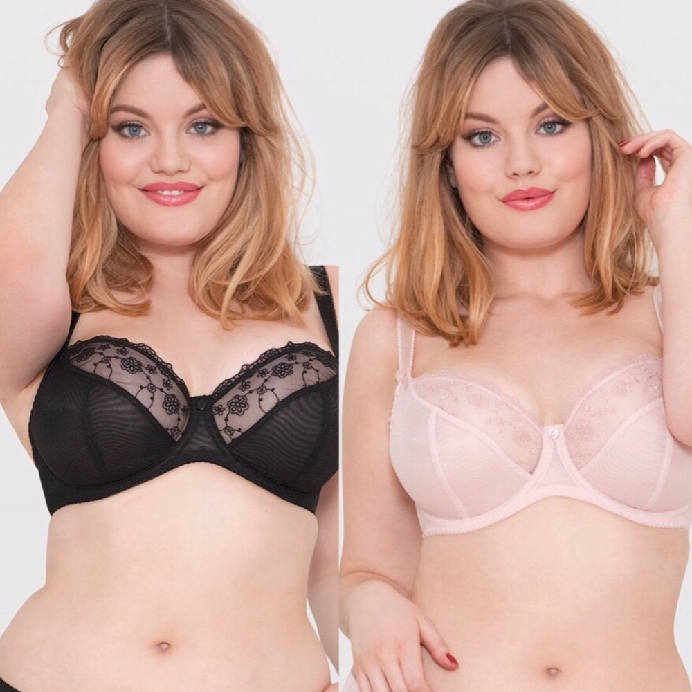 BUNDLE 2 NWT CURVY KATE FLORENCE BALCONY BRA 44E